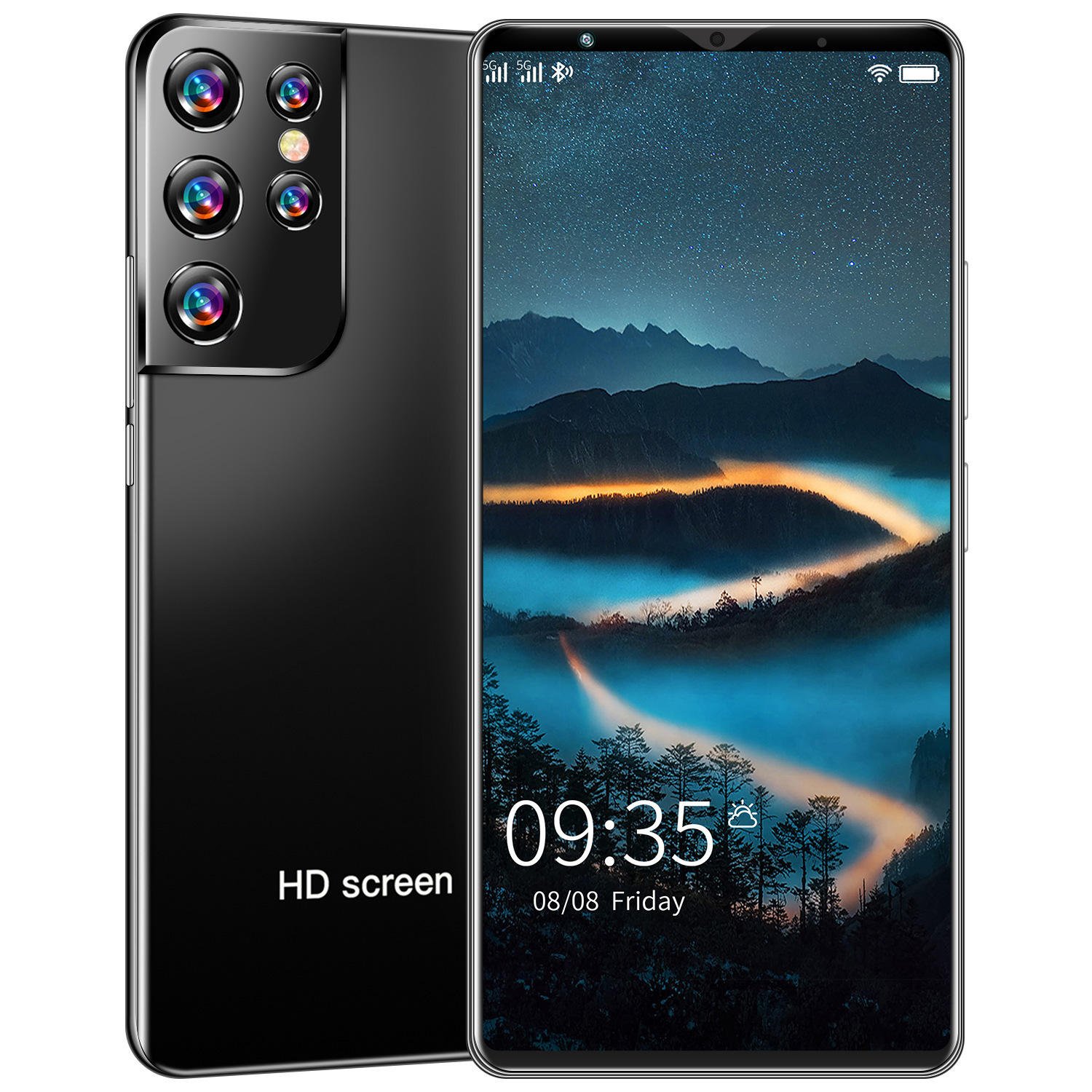New Large Screen Mobile Phone S21 Ultra Foreign Trade Cheap Smartphone Straight Board Android Phone
